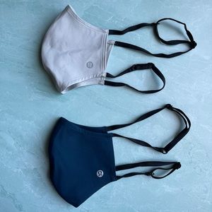 2 lululemon double strap face masks